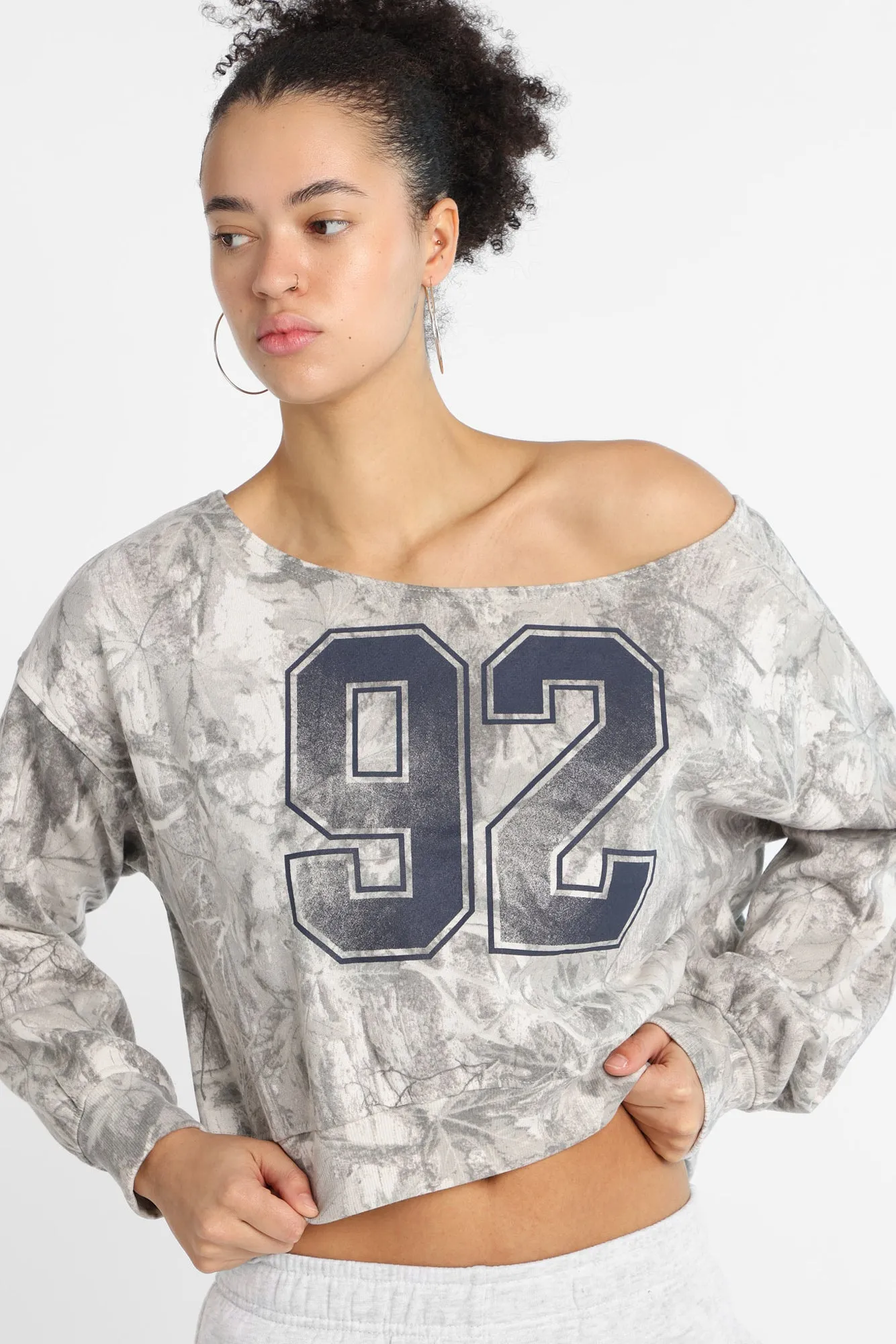 AERO Off-Shoulder Sweatshirt sold by Bluenotes product image thumbnail 2