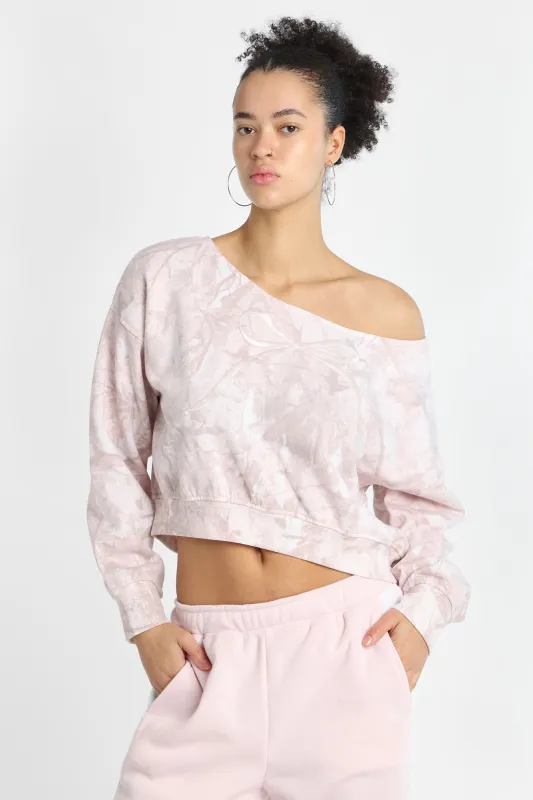 AERO Off-Shoulder Sweatshirt sold by Bluenotes