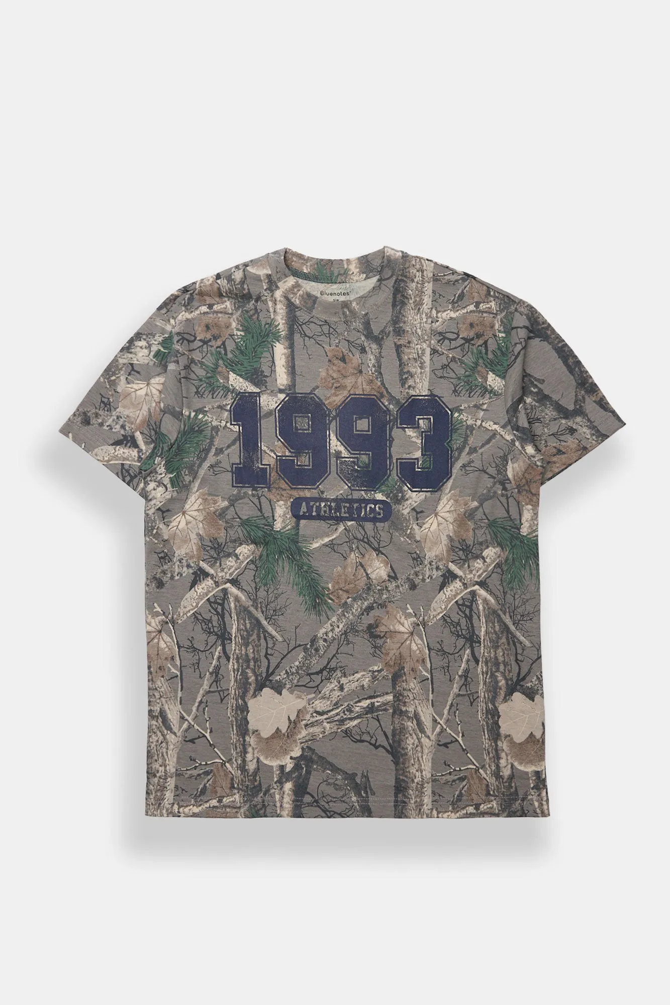 1993 Athletics Tree Camouflage Graphic Boyfriend Tee sold by Bluenotes