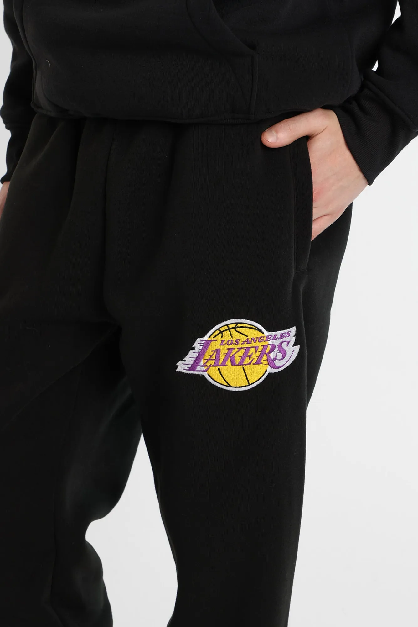 Los Angeles Lakers Embroidered Sweatpants sold by Bluenotes product image thumbnail 2