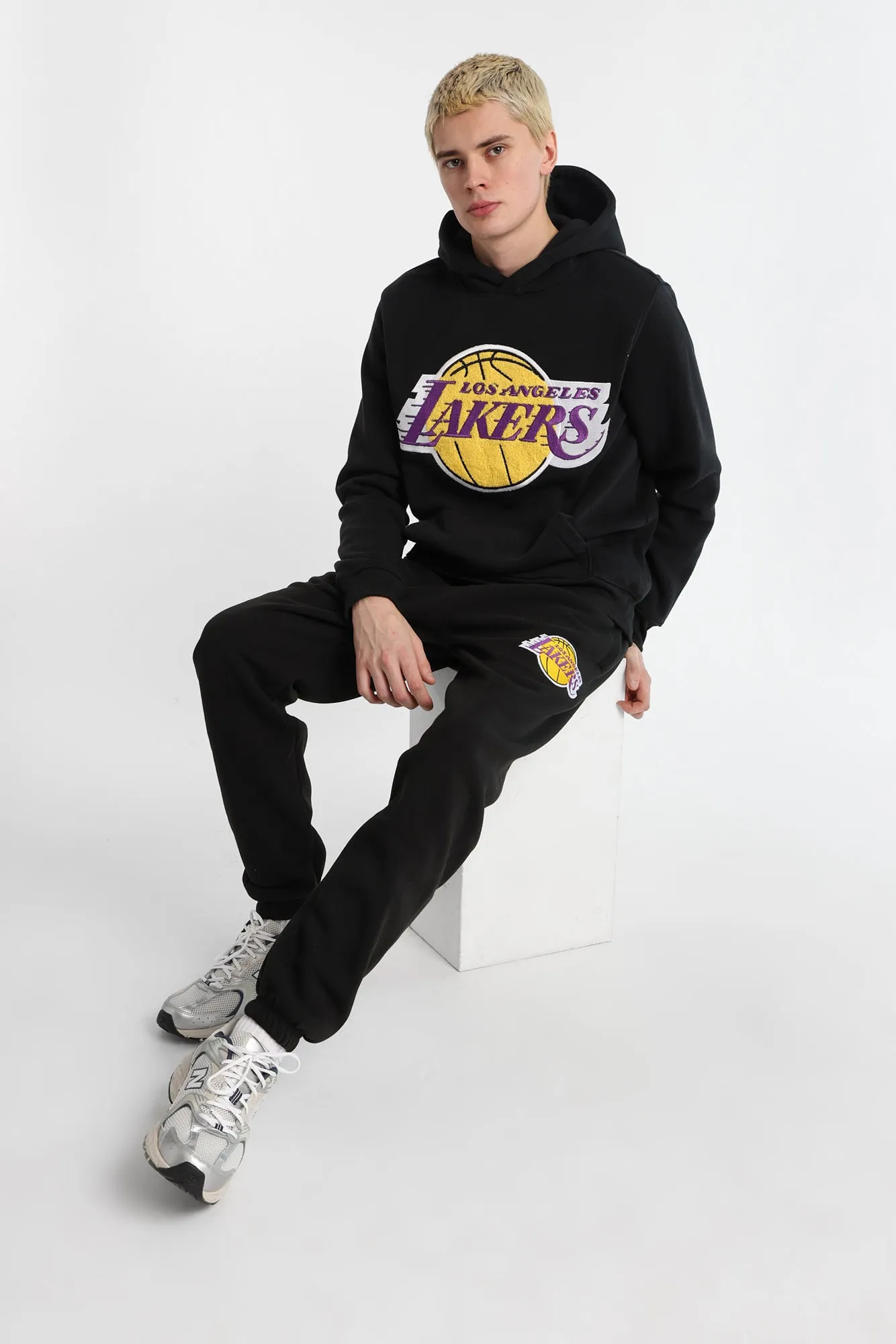 Los Angeles Lakers Embroidered Sweatpants sold by Bluenotes product image thumbnail 5