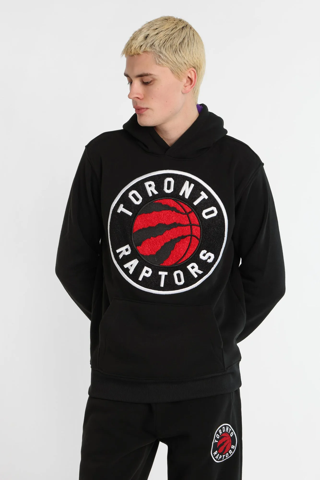 Toronto Raptors Chenille Contrast Hoodie sold by Bluenotes