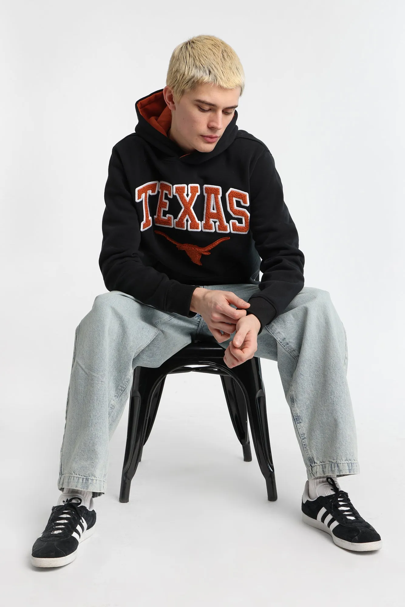 Texas Longhorns Chenille Contrast Hoodie sold by Bluenotes product image thumbnail 5