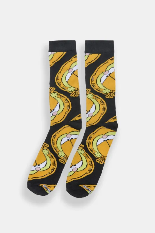 Garfield Printed Jacquard Crew Socks sold by Bluenotes