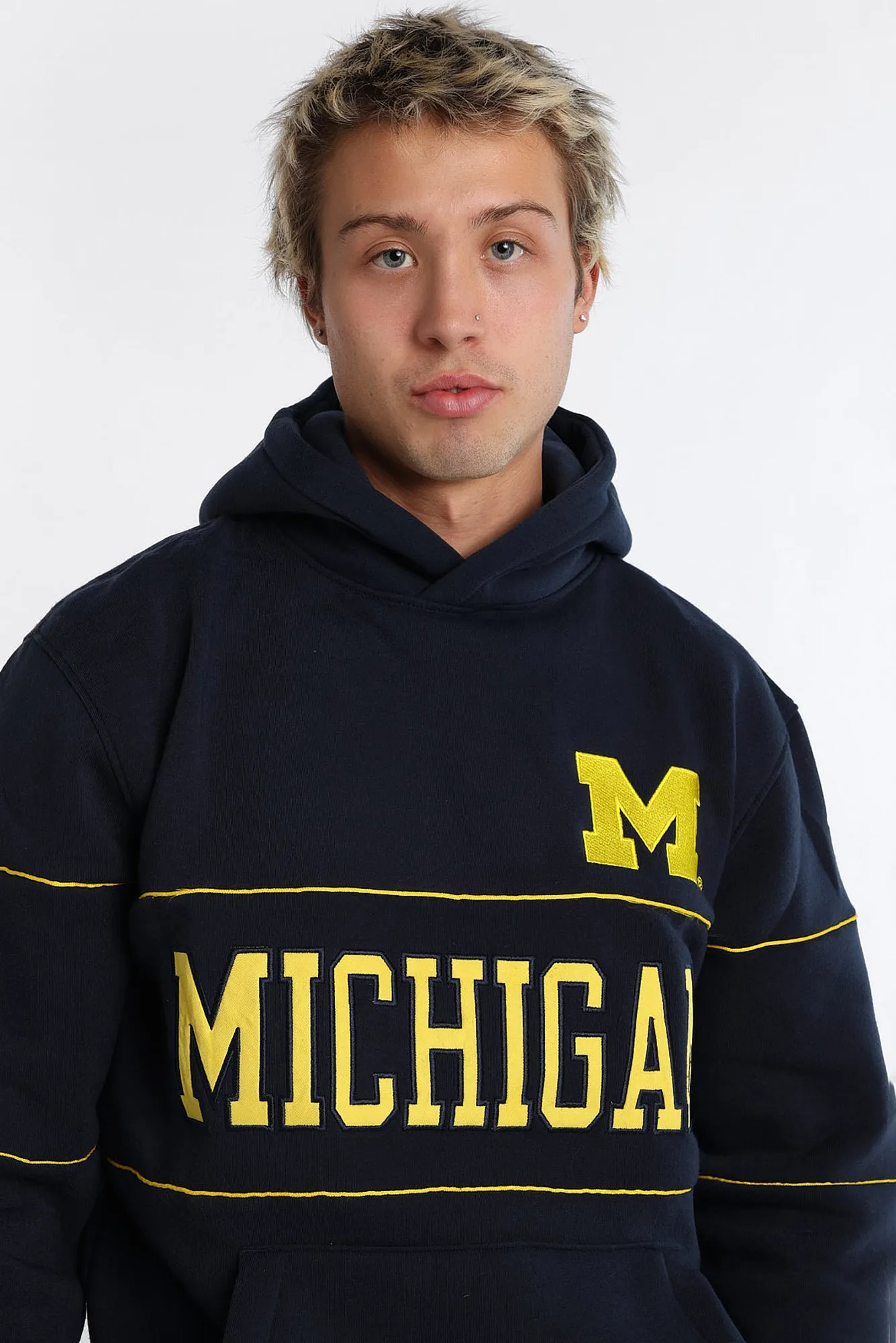 Michigan M Chenille Panel Hoodie sold by Bluenotes product image thumbnail 2
