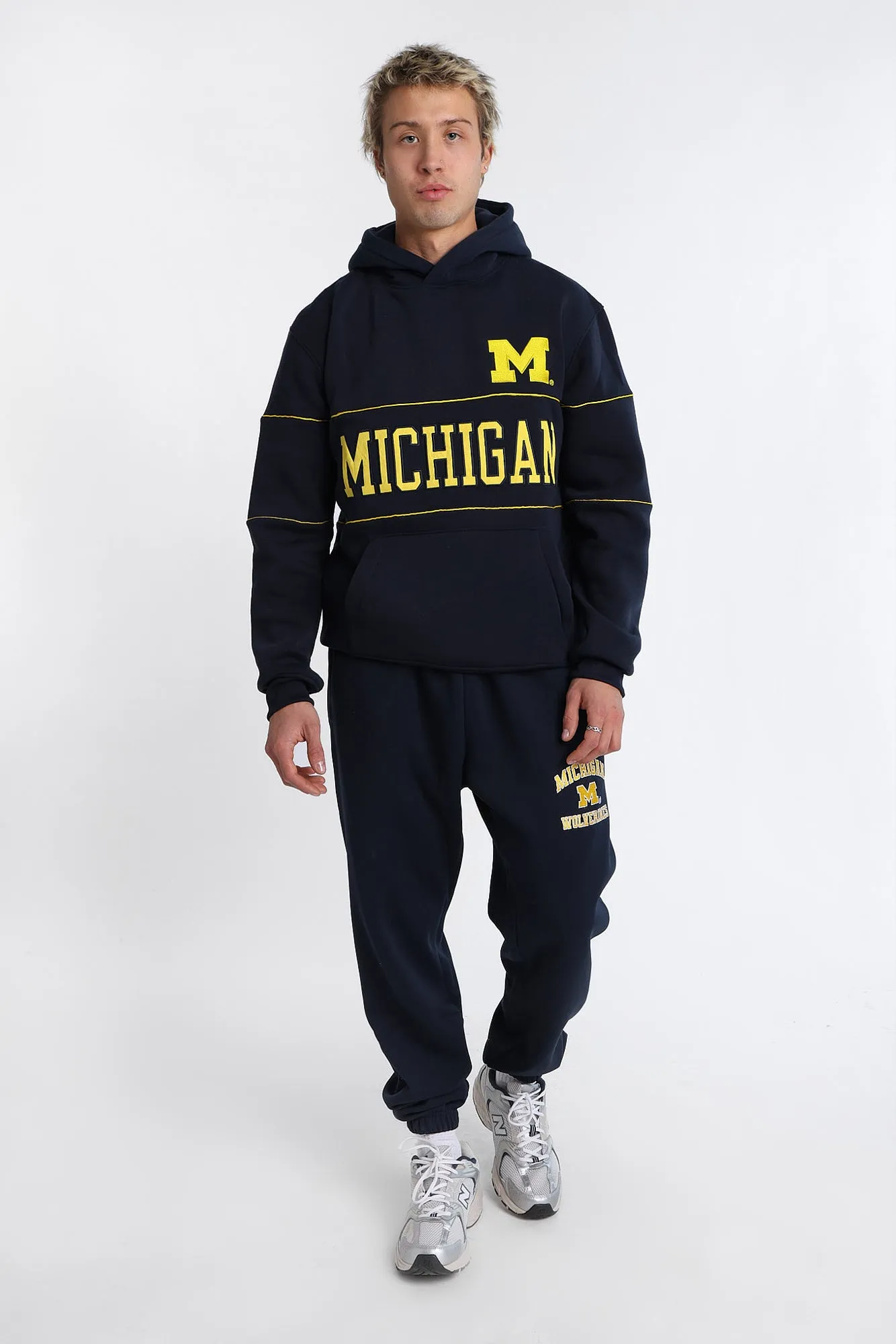 Michigan M Chenille Panel Hoodie sold by Bluenotes product image thumbnail 4
