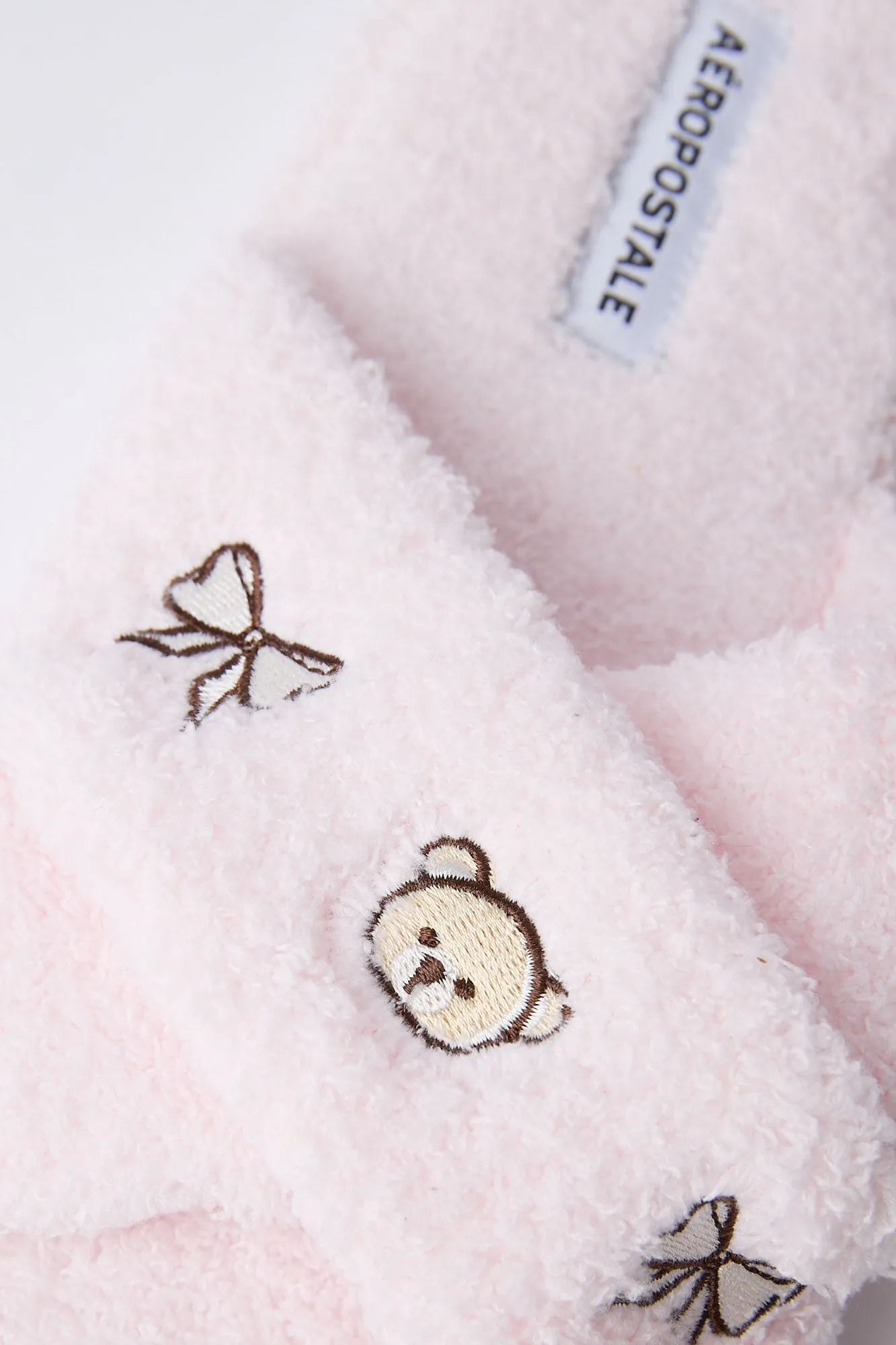 Embroidered Boucle Crossover Plush Slippers sold by Bluenotes product image thumbnail 4
