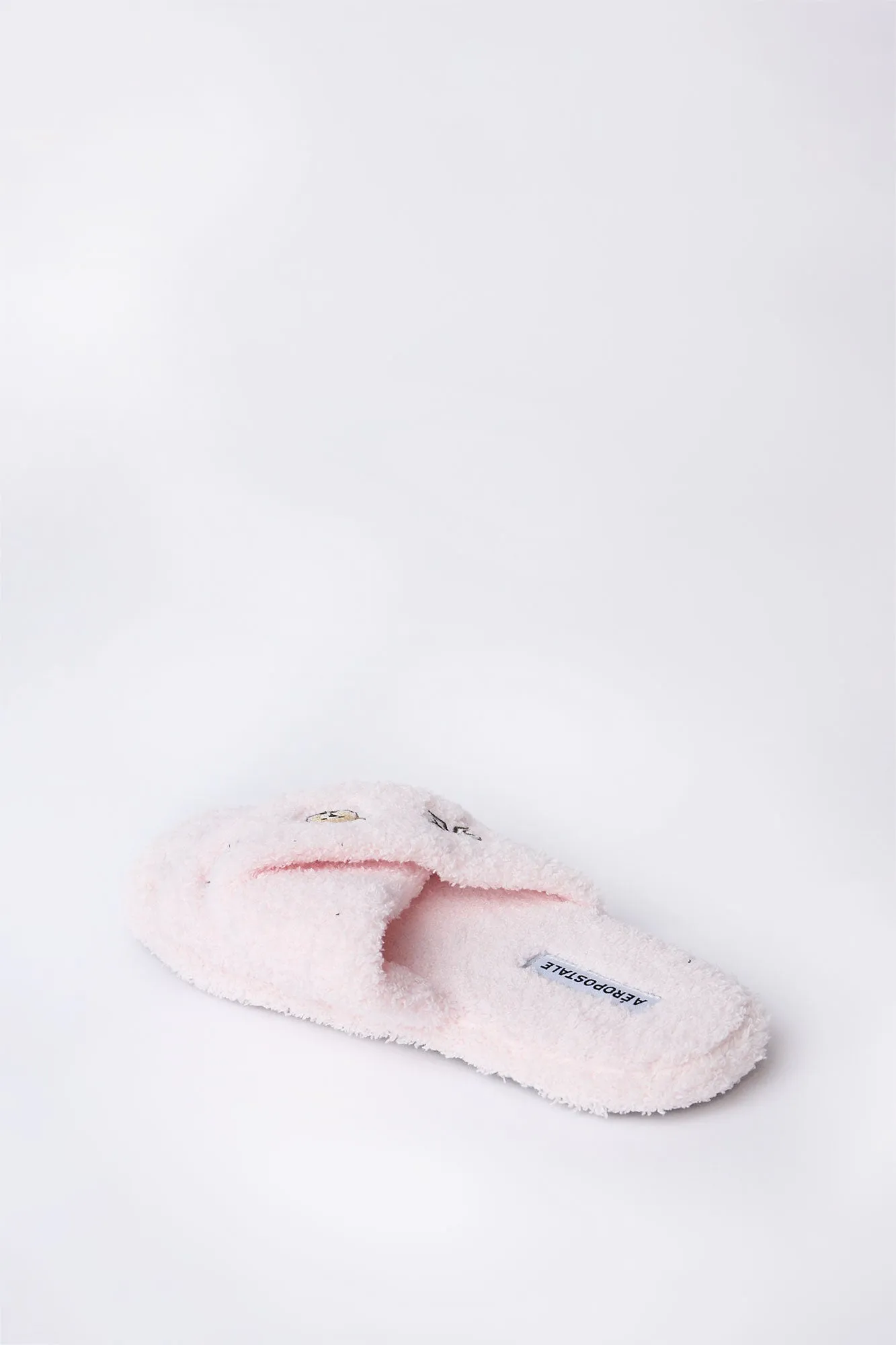 Embroidered Boucle Crossover Plush Slippers sold by Bluenotes product image thumbnail 3