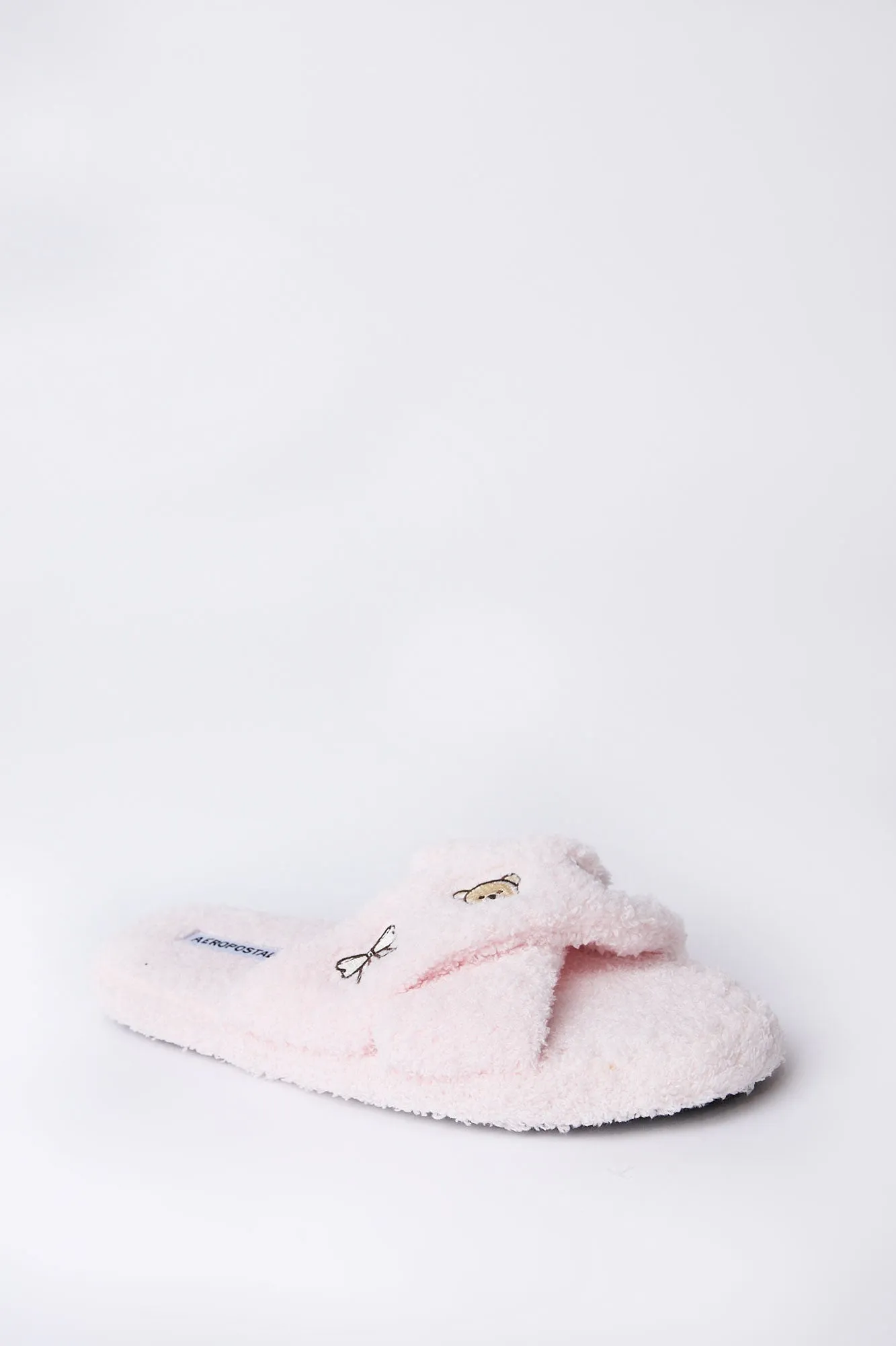 Embroidered Boucle Crossover Plush Slippers sold by Bluenotes product image thumbnail 2
