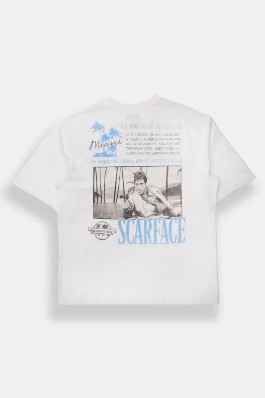 He Was Tony Montana Graphic Oversized Tee sold by Bluenotes