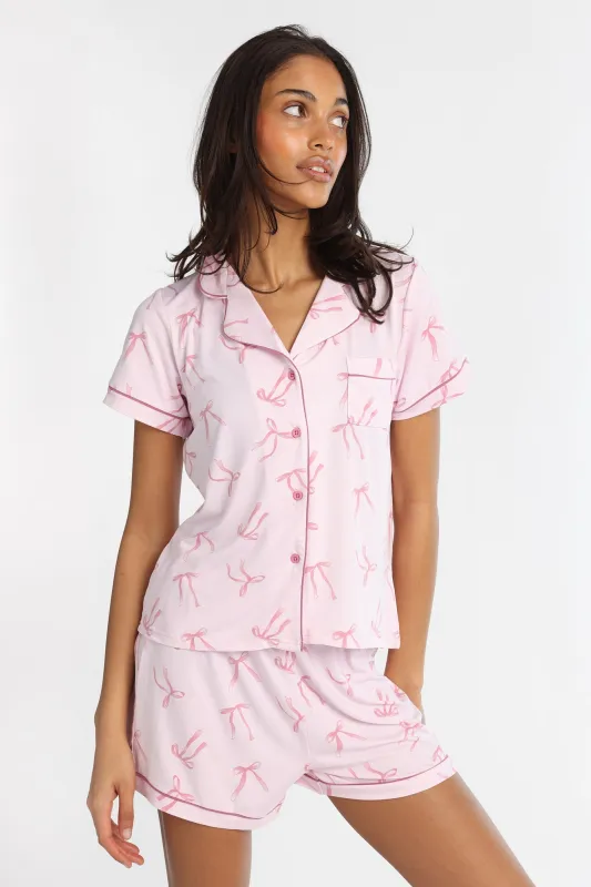 Super Soft Printed Dad Pajama Shirt & Shorts 2-Piece Set sold by Bluenotes