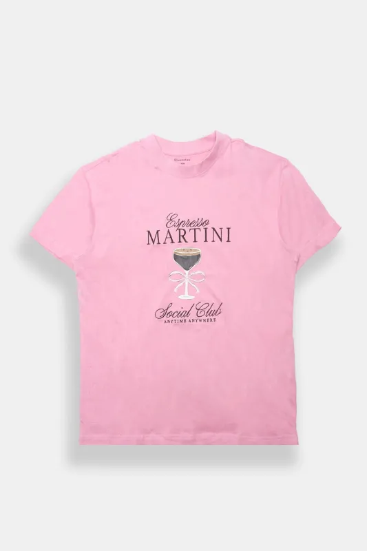 Espresso Martini Graphic Boyfriend Tee sold by Bluenotes
