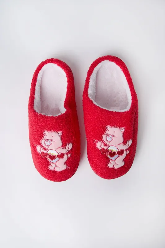 Care Bares Heart Plush Slippers sold by Bluenotes