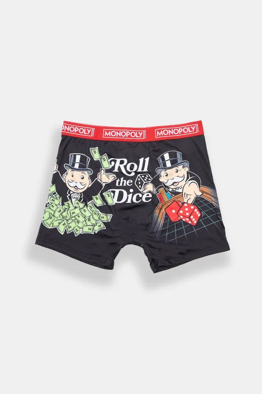 Monopoly Roll The Dice Free Parking Printed Boxer Briefs sold by Bluenotes