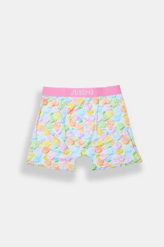 AERO Pastel Candy Hearts Printed Boxer Briefs sold by Bluenotes