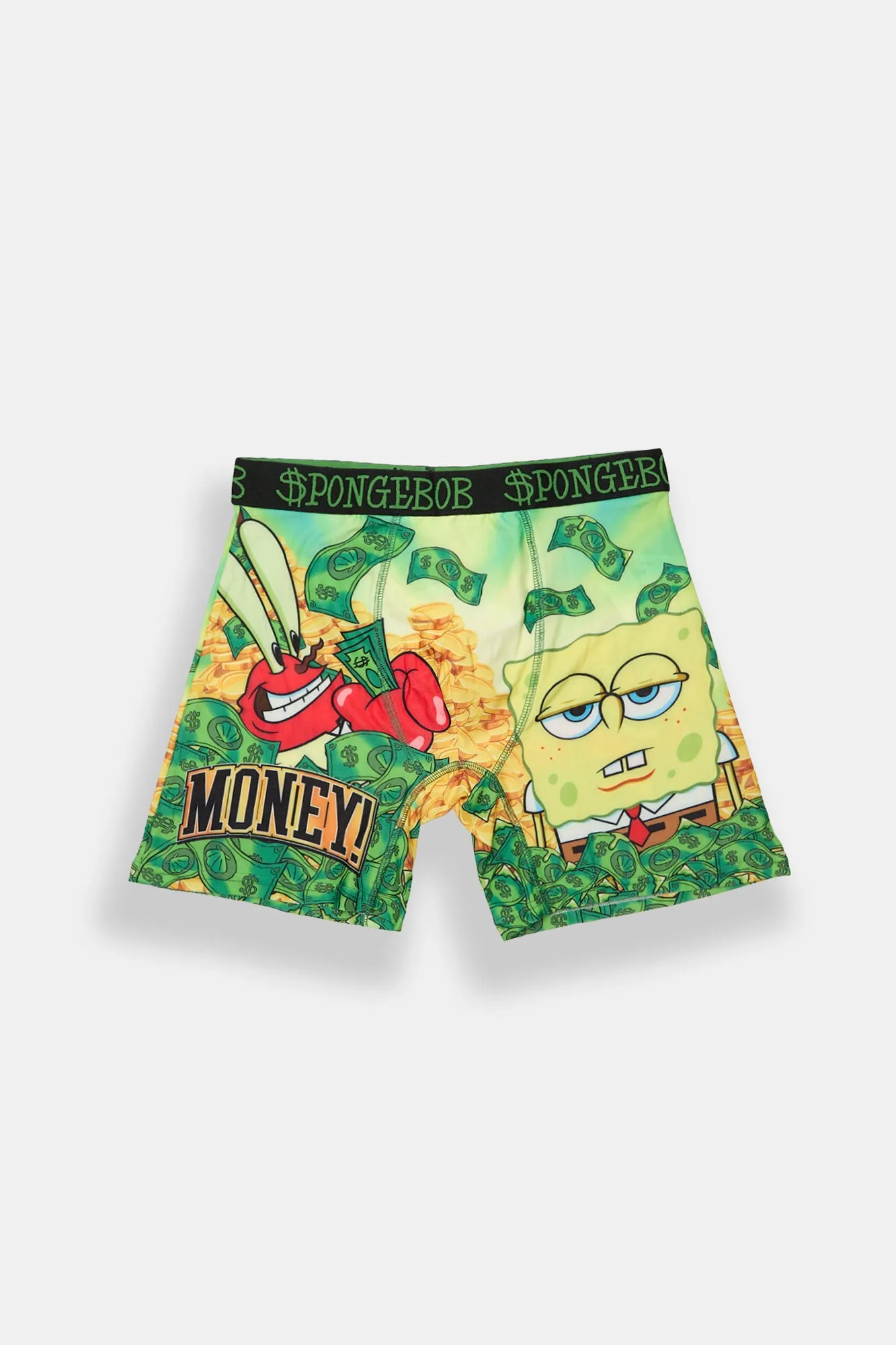 SpongeBob Get Money Printed Boxer Briefs sold by Bluenotes