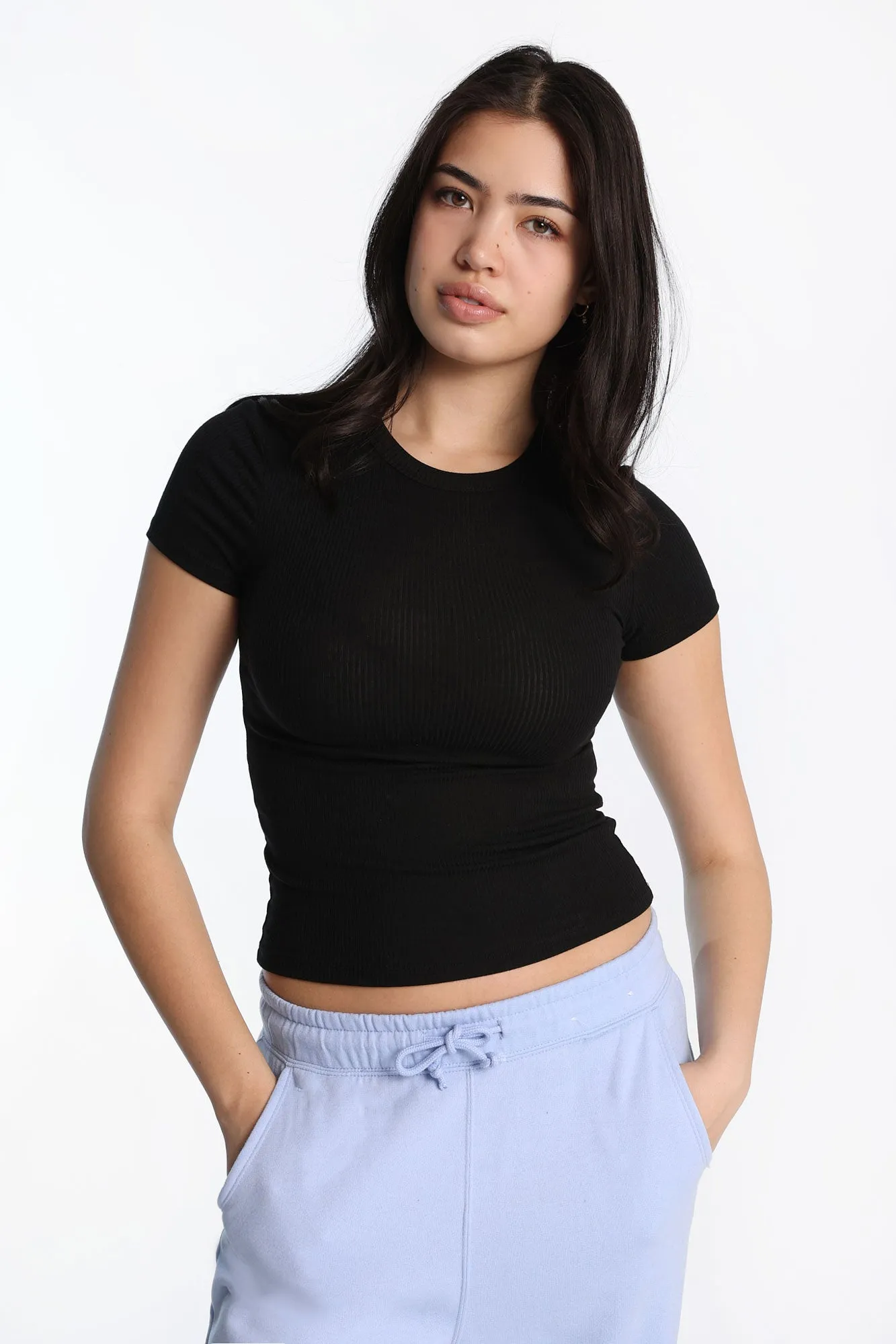 Short Sleeve Crew Neck Longline Tee sold by Bluenotes product image thumbnail 2
