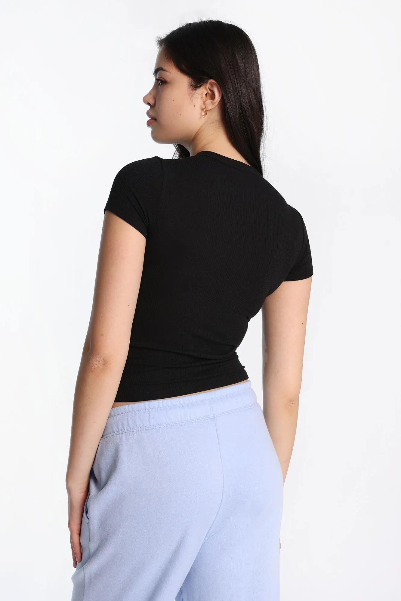 Short Sleeve Crew Neck Longline Tee sold by Bluenotes product image thumbnail 4