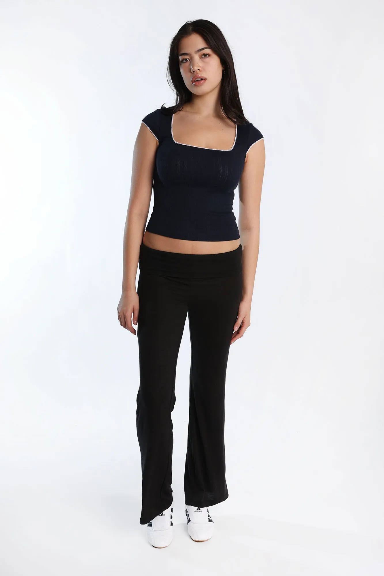 Super Soft Foldover Flare Pants sold by Bluenotes product image thumbnail 5