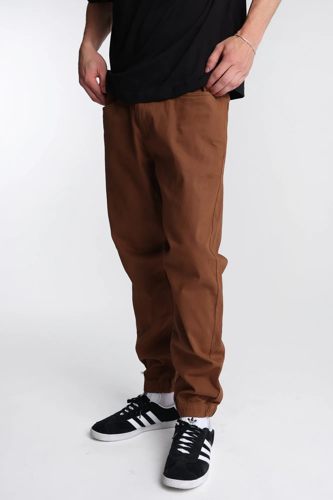 Relaxed Cinched Bottom Twill Jogger sold by Bluenotes product image thumbnail 5