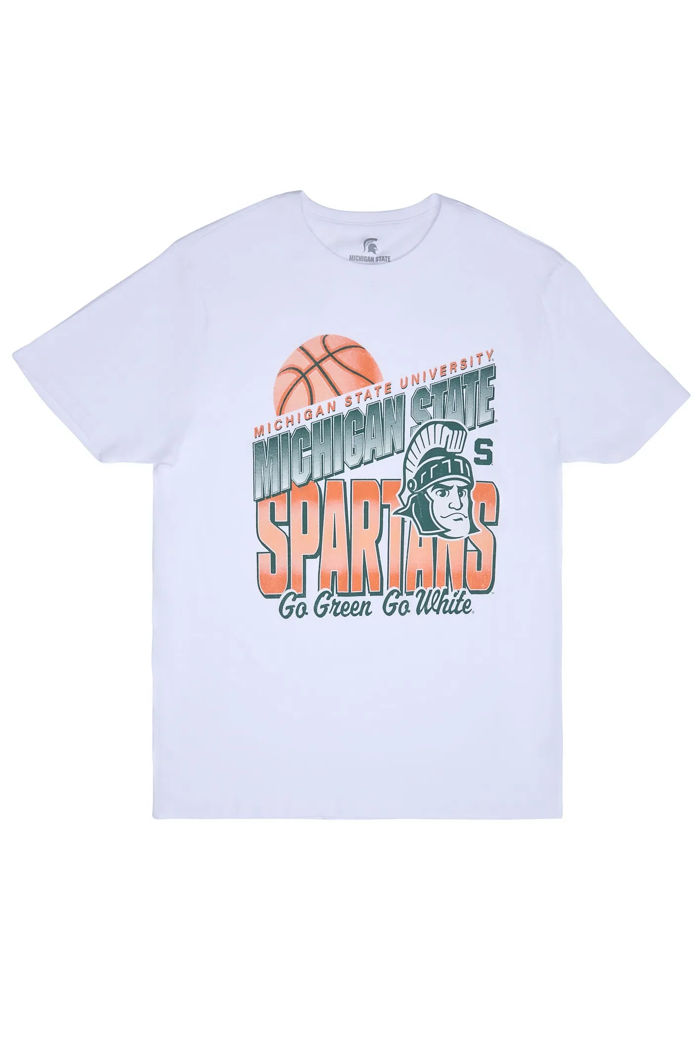 Michigan Spartans Go Green Go White Graphic Tee sold by Bluenotes