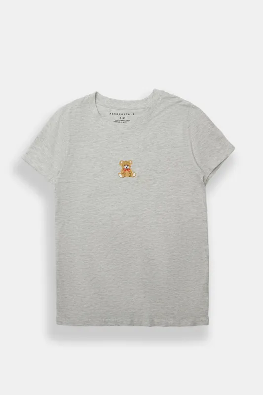 AERO Teddy Bear Embroidered Graphic Classic Tee sold by Bluenotes