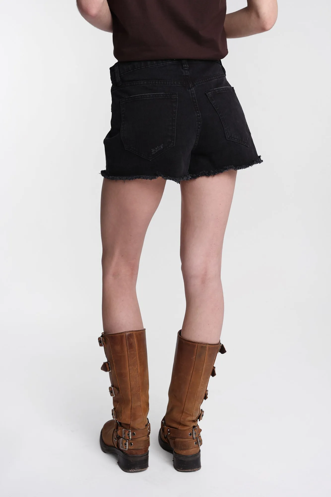 High Rise Mom Denim Shorts sold by Bluenotes product image thumbnail 3