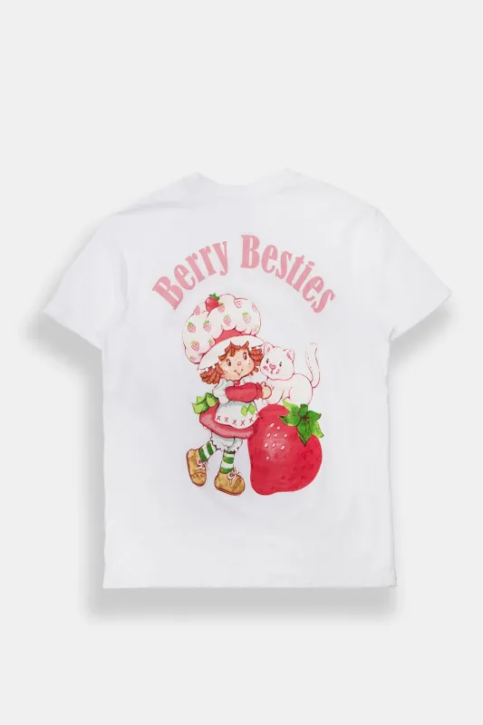 Strawberry Shortcake Bestie Graphic Boyfriend Tee made by Aeropostale