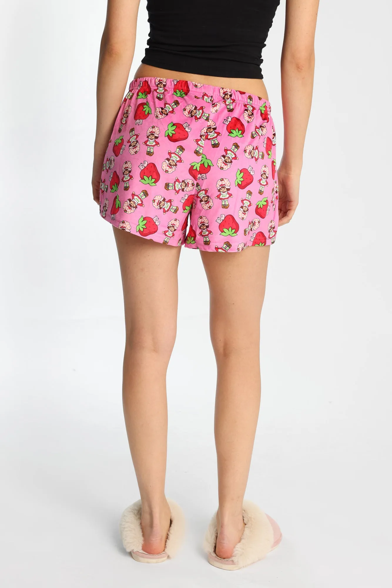 Strawberry Shortcake Velour Pajama Shorts sold by Bluenotes product image thumbnail 3