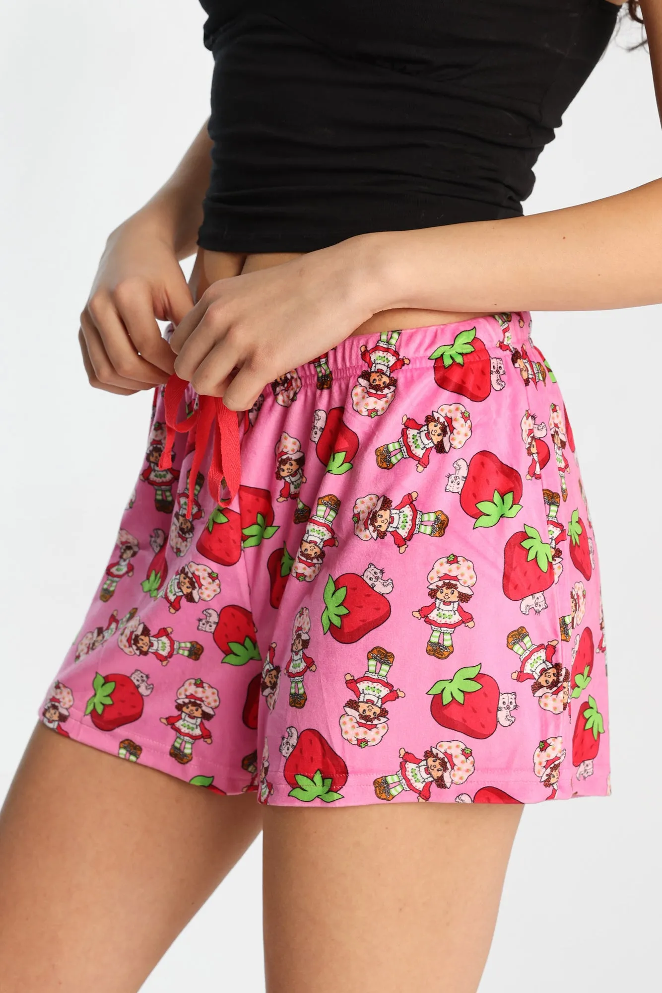 Strawberry Shortcake Velour Pajama Shorts sold by Bluenotes product image thumbnail 2