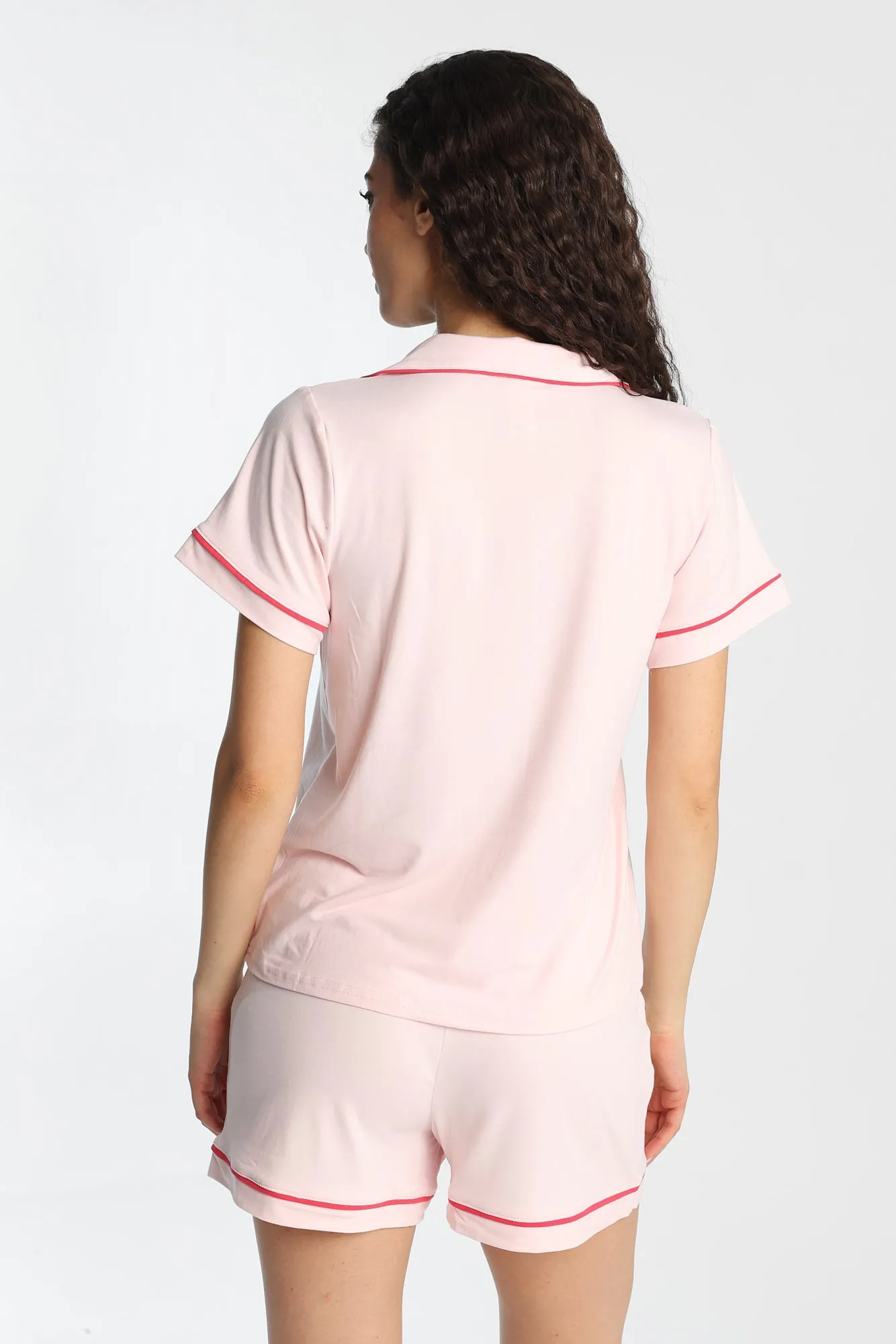 Strawberry Shortcake Super Soft Printed Dad Pajama Shirt & Shorts 2-Piece Set sold by Bluenotes product image thumbnail 3