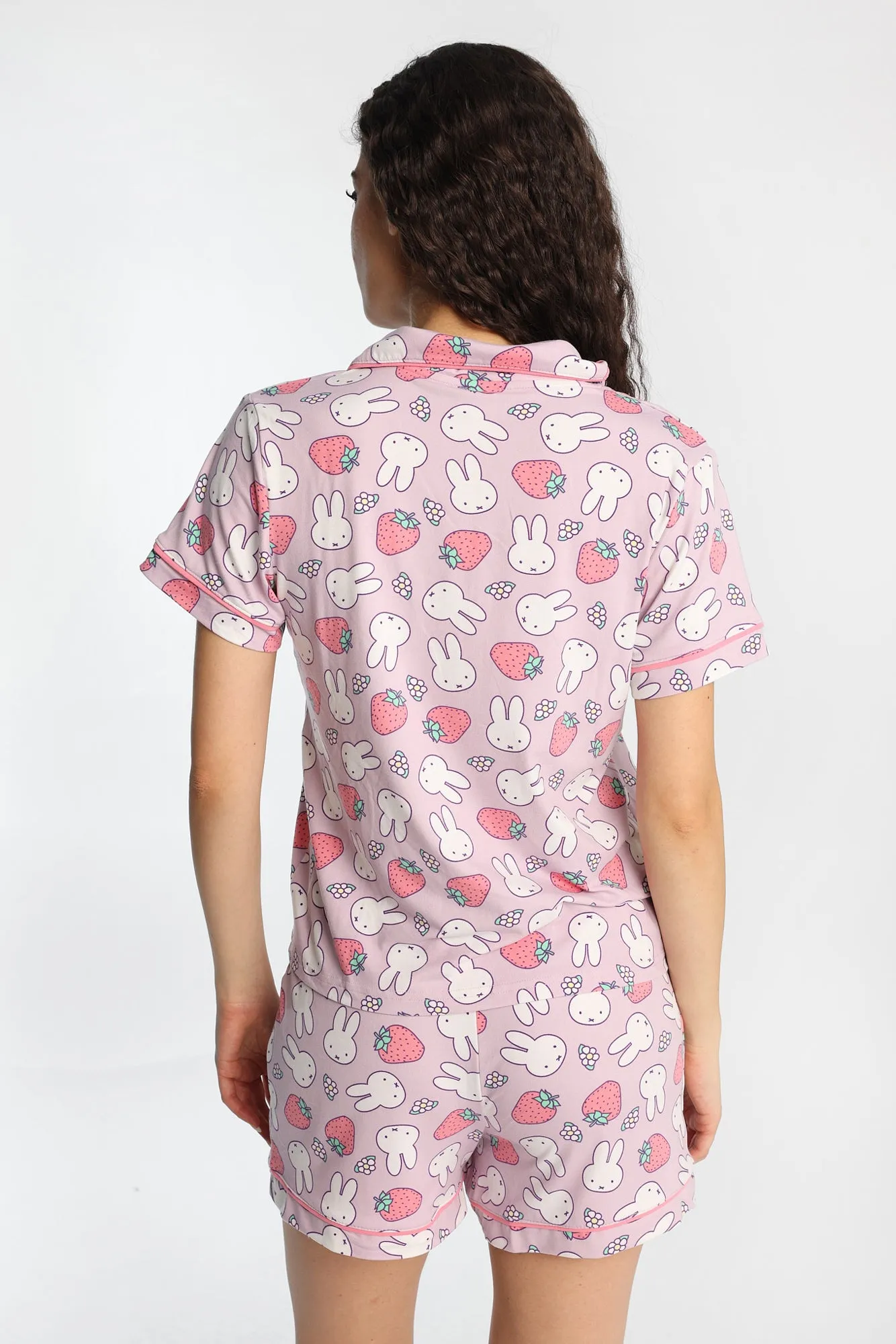 Miffy Super Soft Printed Dad Pajama Shirt & Shorts 2-Piece Set sold by Bluenotes product image thumbnail 3