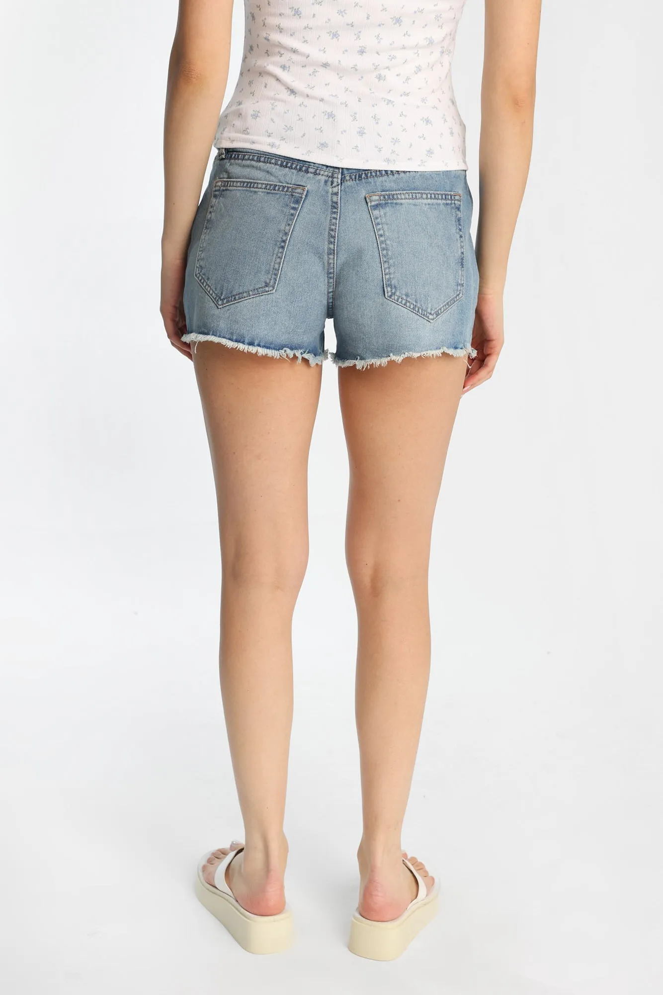 High Rise Mom Denim Shorts sold by Bluenotes product image thumbnail 3