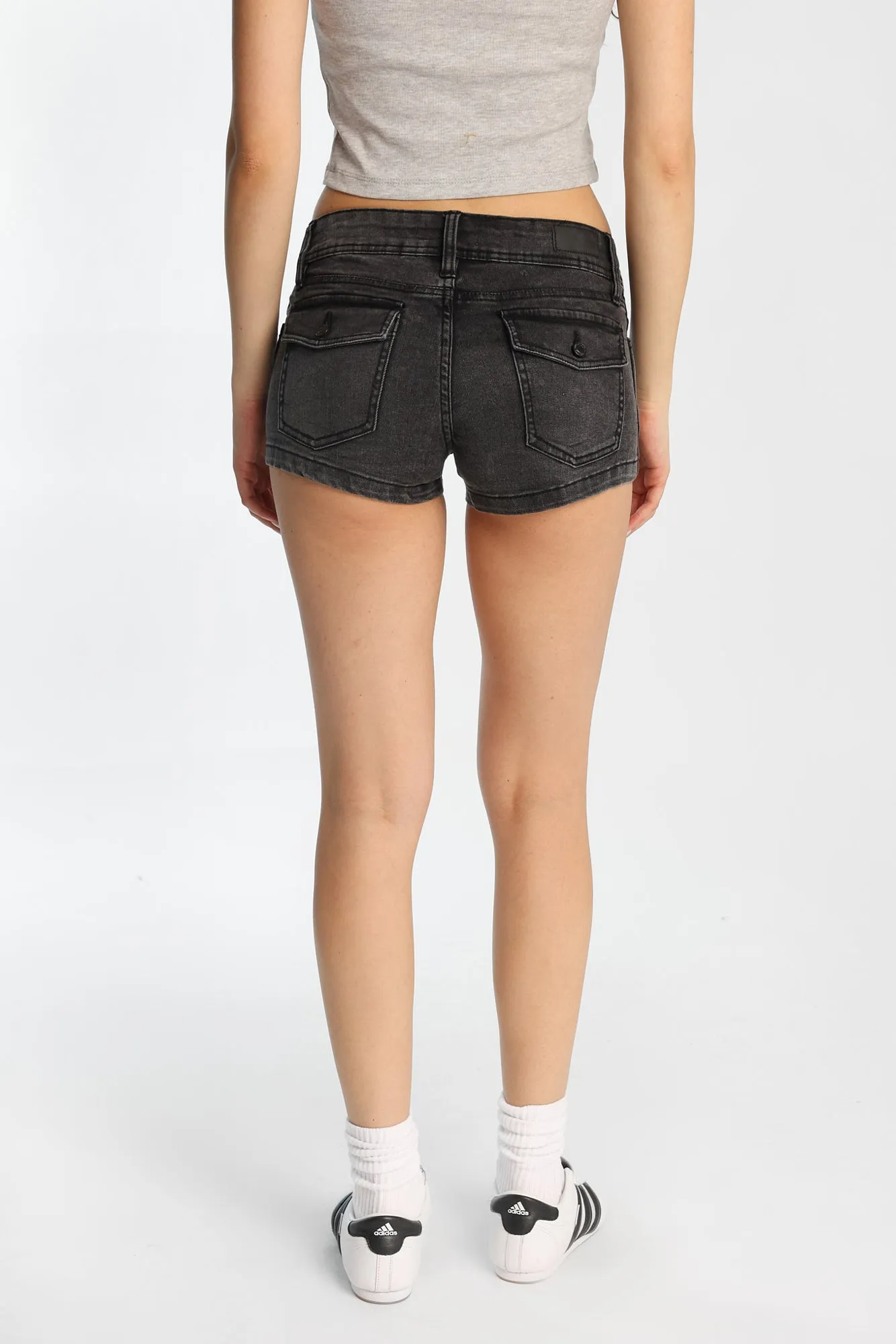 Low Rise Mini Denim Shorts sold by Bluenotes product image thumbnail 3