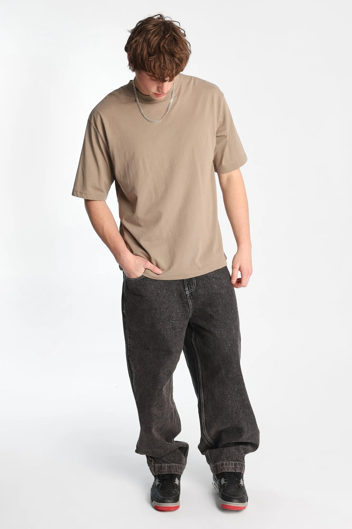 Tiger Snake Embroidered Baggy Jeans sold by Bluenotes product image thumbnail 4