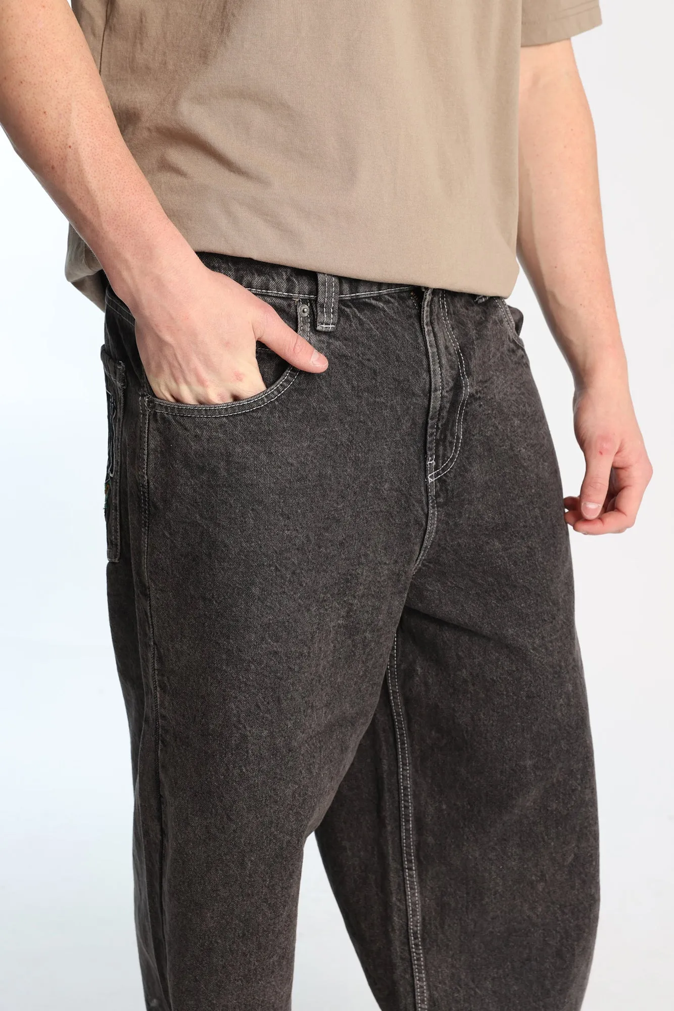 Tiger Snake Embroidered Baggy Jeans sold by Bluenotes product image thumbnail 5