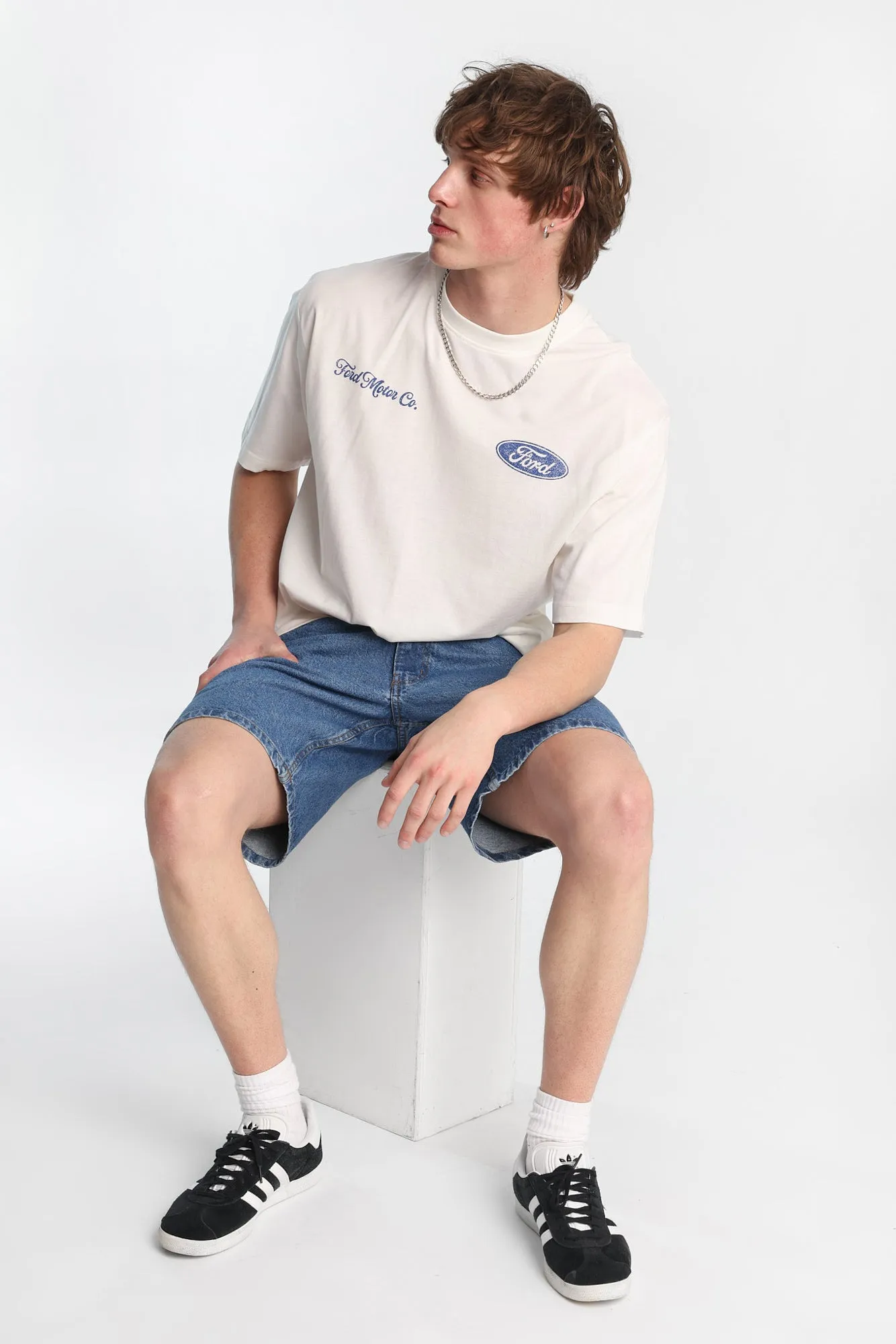 Loose Denim Shorts sold by Bluenotes product image thumbnail 5