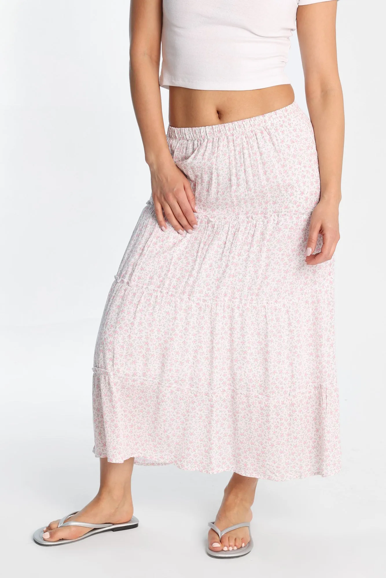 Tiered Maxi Skirt sold by Bluenotes