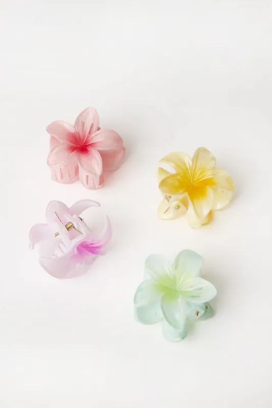 Aéropostale Flower Claw Clips 4-Pack sold by Bluenotes