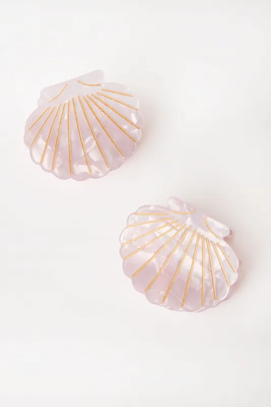 Aéropostale Seashell Clam Claw Clips 2-Pack sold by Bluenotes