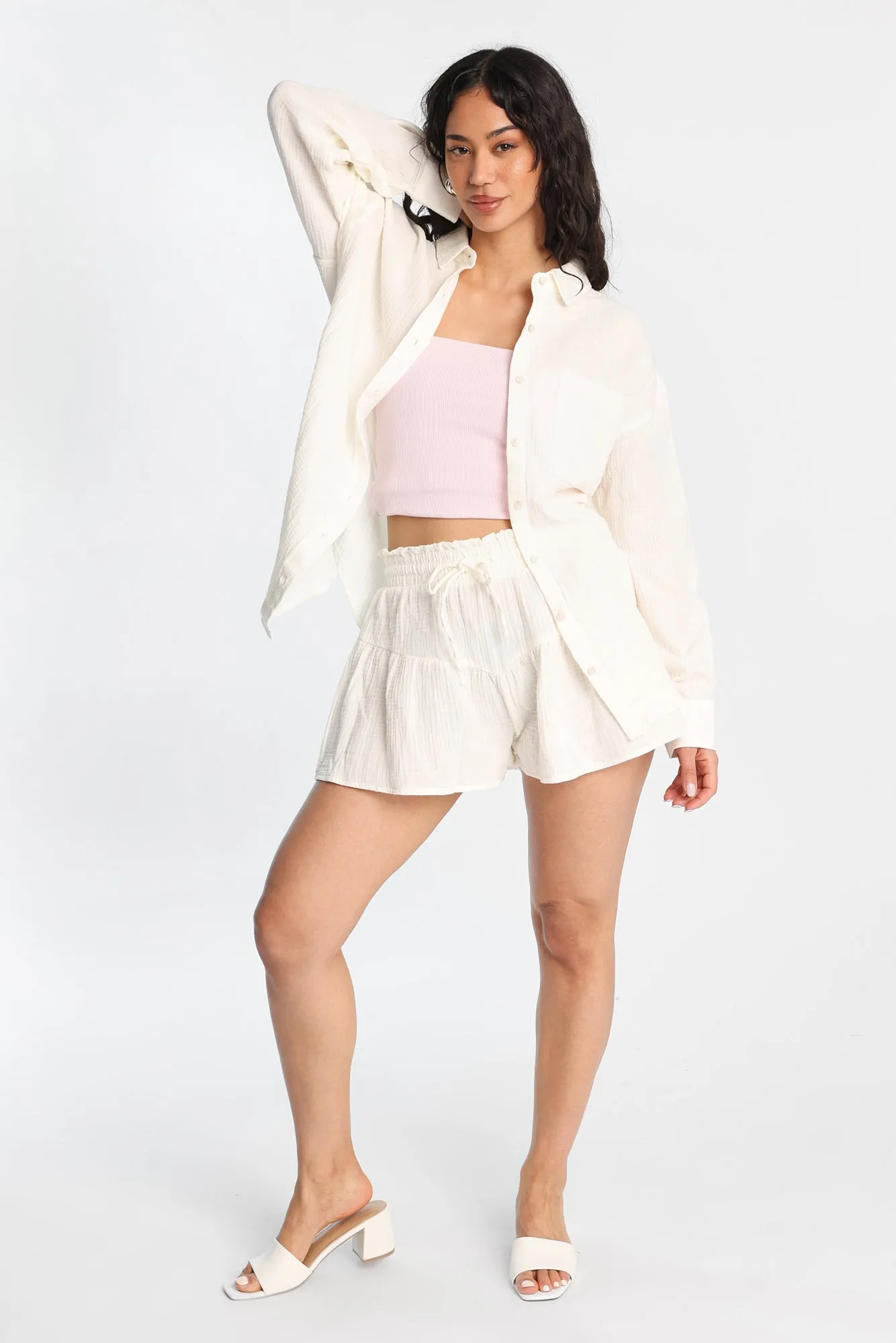 AERO Cotton Gauzy Pull-On Flutter Shorts sold by Bluenotes product image thumbnail 5