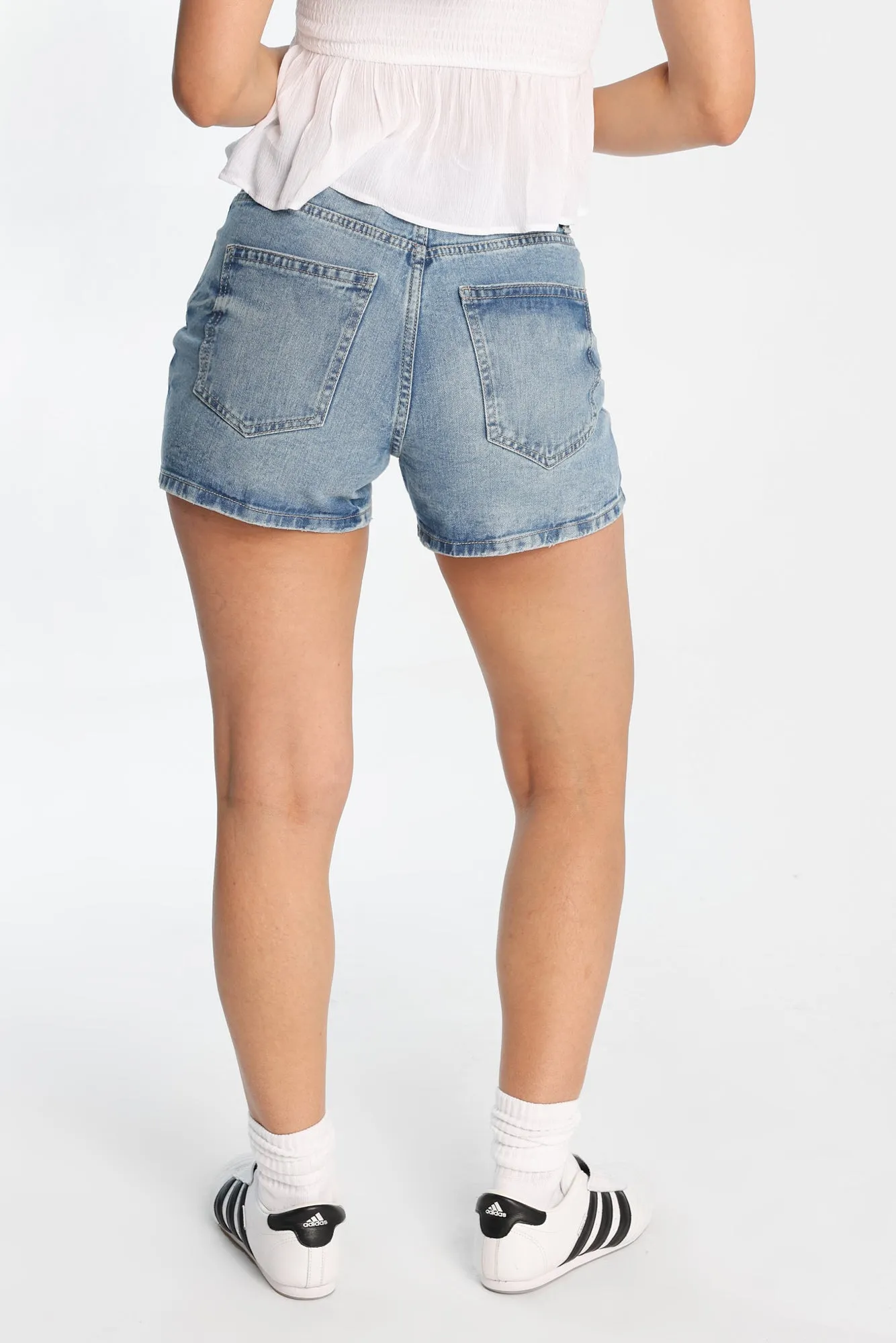 Super High Rise Baggy Denim Shorts sold by Bluenotes product image thumbnail 3