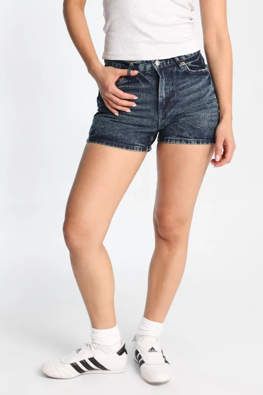Super High Rise Baggy Denim Shorts sold by Bluenotes