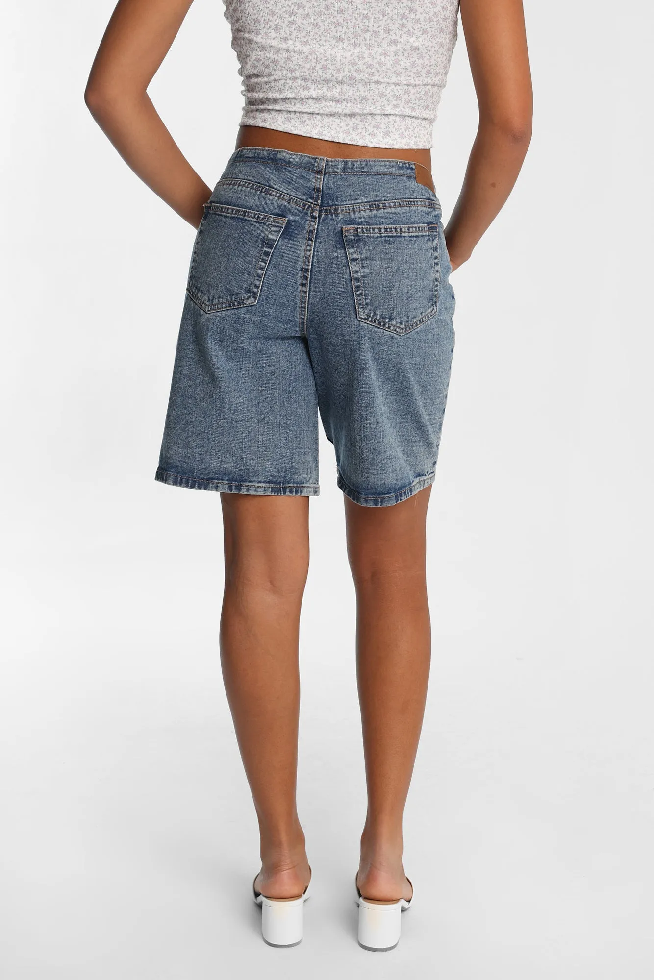 Mid Rise Drawstring Jorts sold by Bluenotes product image thumbnail 3