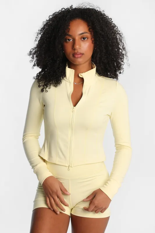 Super Smooth Zip-Up Skimmer Jacket made by Bluenotes