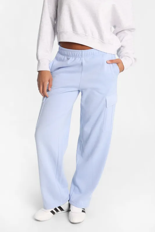 Cargo Wide Leg Sweatpants sold by Bluenotes