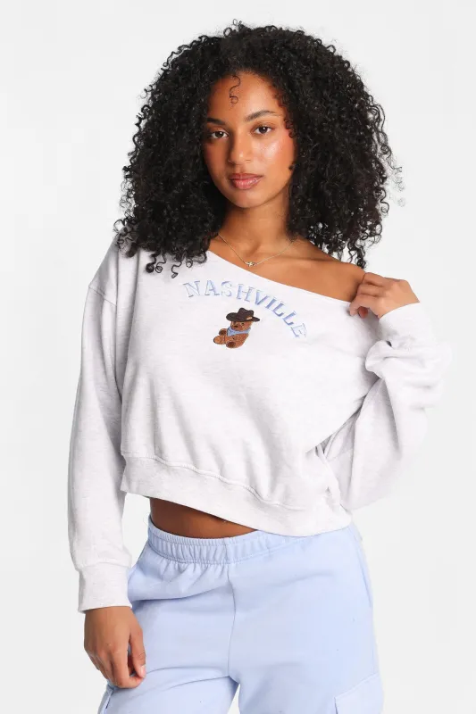Off-Shoulder Sweatshirt sold by Bluenotes