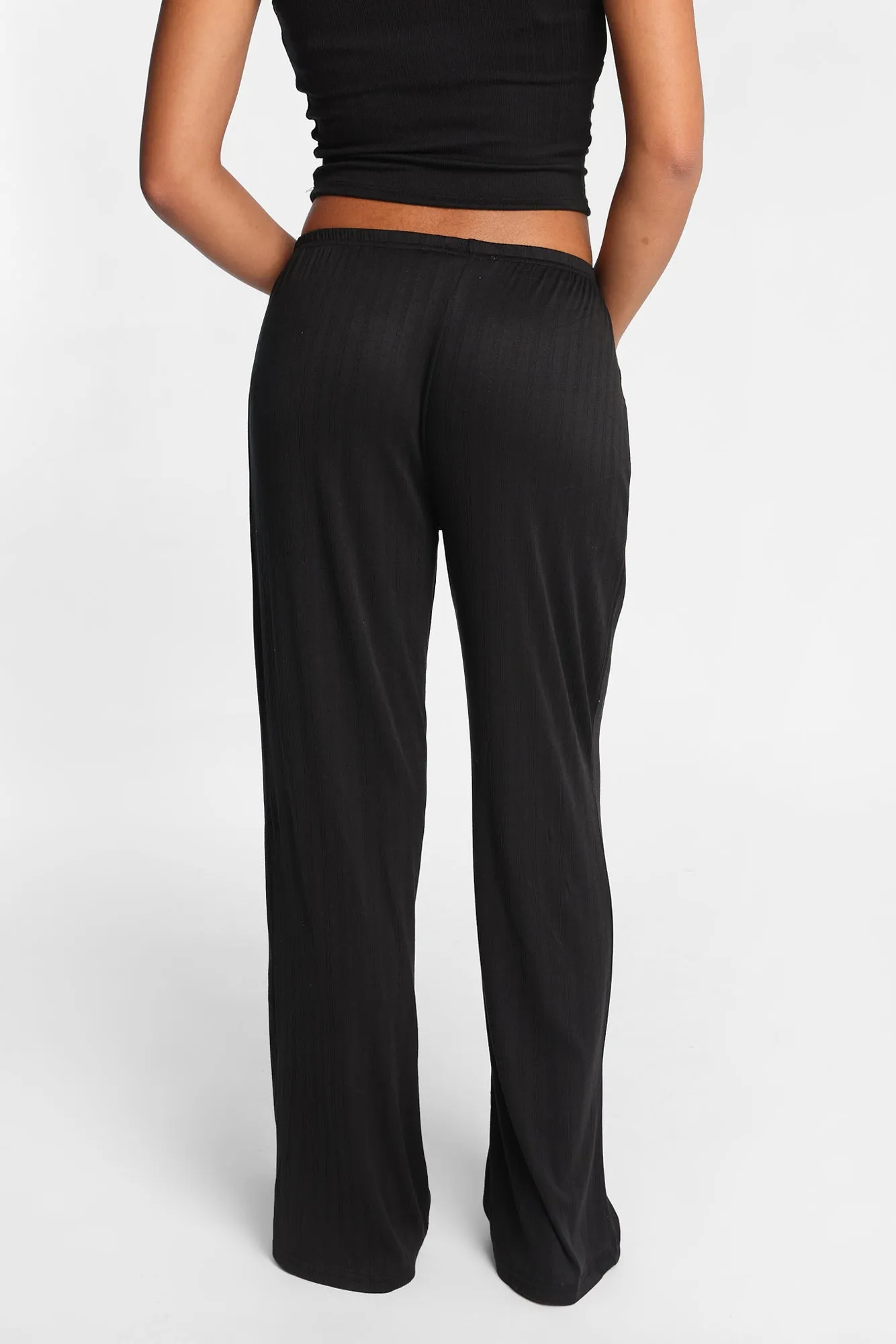 Pointelle Knit Wide Leg Pajama Pants sold by Bluenotes product image thumbnail 4