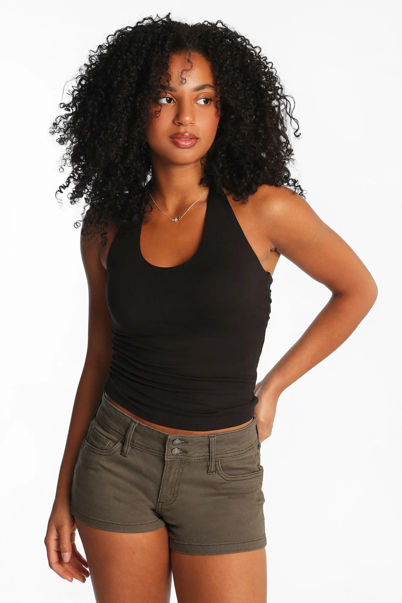 Super Soft V-Neck Halter Tank Top sold by Bluenotes product image thumbnail 2