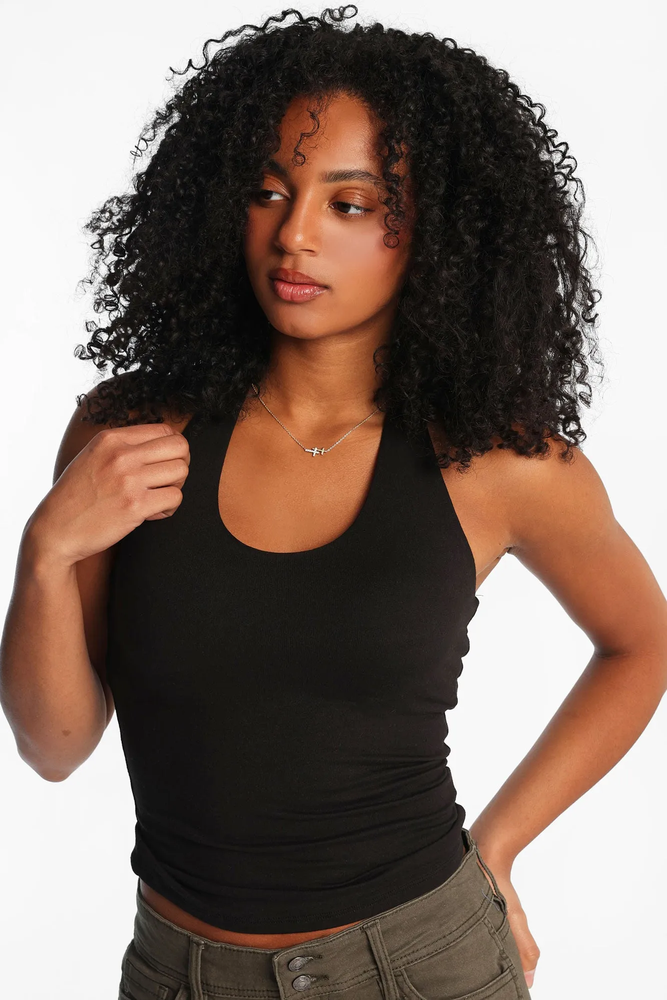 Super Soft V-Neck Halter Tank Top sold by Bluenotes product image thumbnail 3